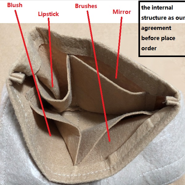 Cosmetic Bags. Brown Flower MO. LOCKY BB M44141 ,NOT SOLD SEPARATELY !!! Customer order