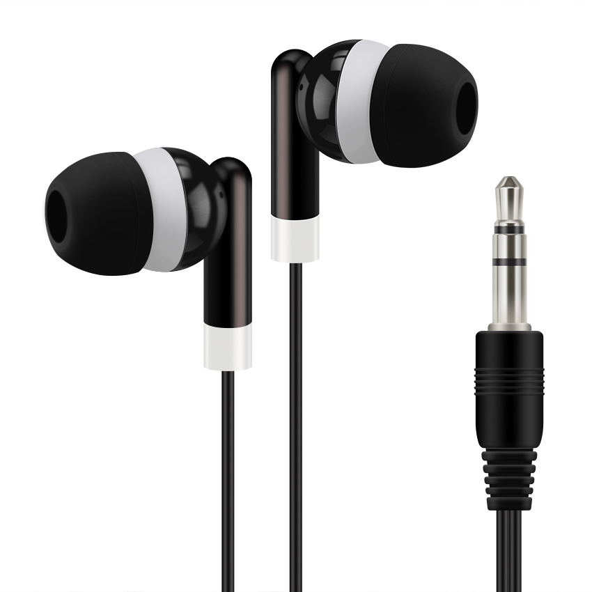 Earphones Headset 3.5mm Plug Disposable Earbuds for School Gift Museum Concert MP3 MP4 Mobile Phone DZ03