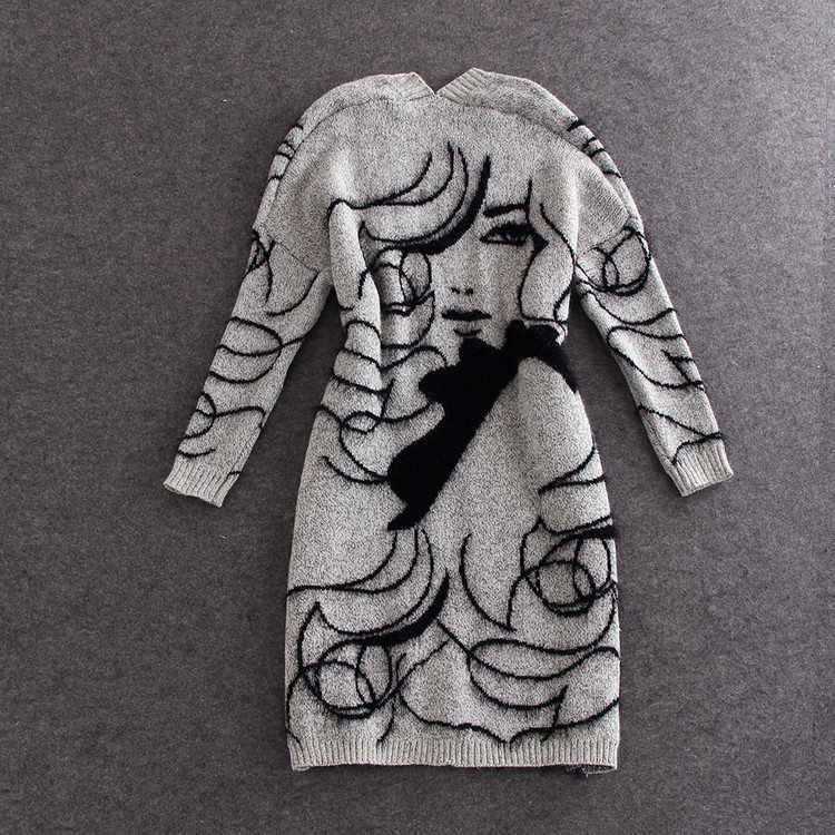 Autumn Winter Fashion Women Long Sleeve loose knitting cardigan sweater Knitted Female Cardigan pull femme 211007