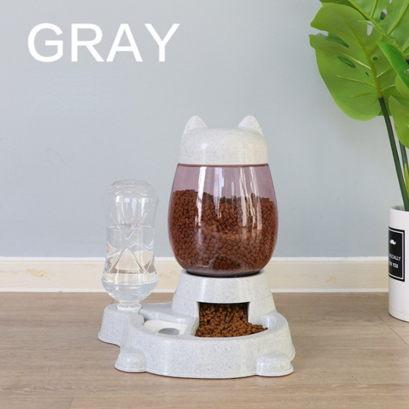 Cat Feeder Automatic Water Dispenser Cat Food Bowl Pet Mouth Wet-Proof Anti-Tumble (The logistics price Pls Contact us)