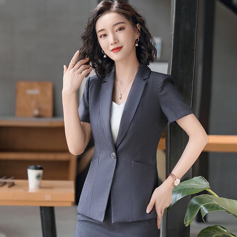 Women' Suits & Blazers 2021 Formal Women And Jackets Short Sleeve Grey Office Ladies Work Wear Clothes OL Style, Grey blazer only
Women' Suits & Blazers 2021 Formal Women And Jackets Short Sleeve Grey Office Ladies Work Wear Clothes OL Style, Grey blazer only