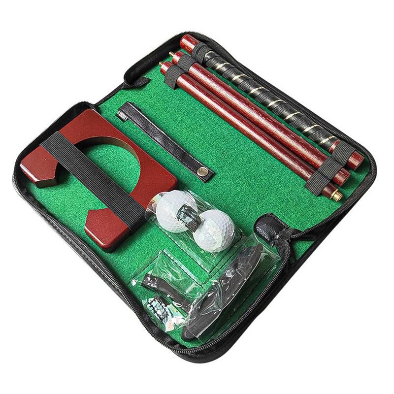 Complete Set Of Clubs PVC Golf Putter Sports Putting Training Aids Carry Case Travel Equipment Ball Holder Practice Mini Portable