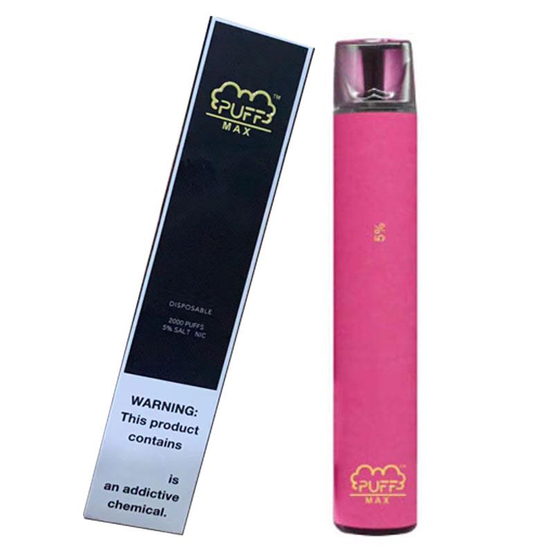 PUFF BAR MAX E-cigarettes 8 Colors Disposable Device 2000+Puffs 1200mAh battery 8.5ml Pre-Filled Disposables Vape Cartridges ecig banng xxl
PUFF BAR MAX E-cigarettes 8 Colors Disposable Device 2000+Puffs 1200mAh battery 8.5ml Pre-Filled Disposables Vape Cartridges ecig banng xxl