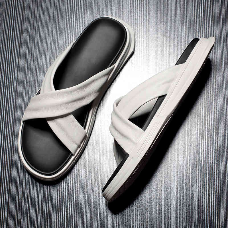 dress shoes men genuine leather sandals summer casual anti-slip slip shoes beach slippers outdoor for men blnu, Black
dress shoes men genuine leather sandals summer casual anti-slip slip shoes beach slippers outdoor for men blnu, Black
