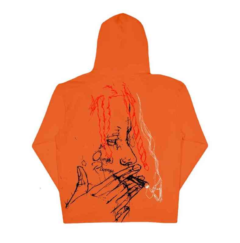 Revenge Revenge Skeleton Hoodie Guard Tide Brand Men's High Street Coat Couple Ins Versatile