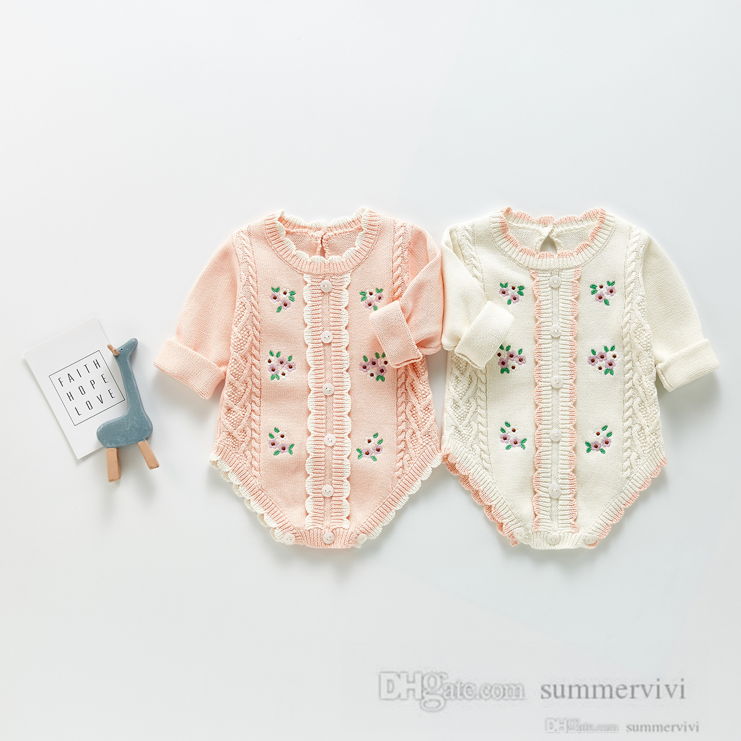INS Baby floral embroidery sweater romper kids twist knitted long sleeve triangle jumpsuits newborn girls princess climb clothing Q3193, Pink
INS Baby floral embroidery sweater romper kids twist knitted long sleeve triangle jumpsuits newborn girls princess climb clothing Q3193, Pink