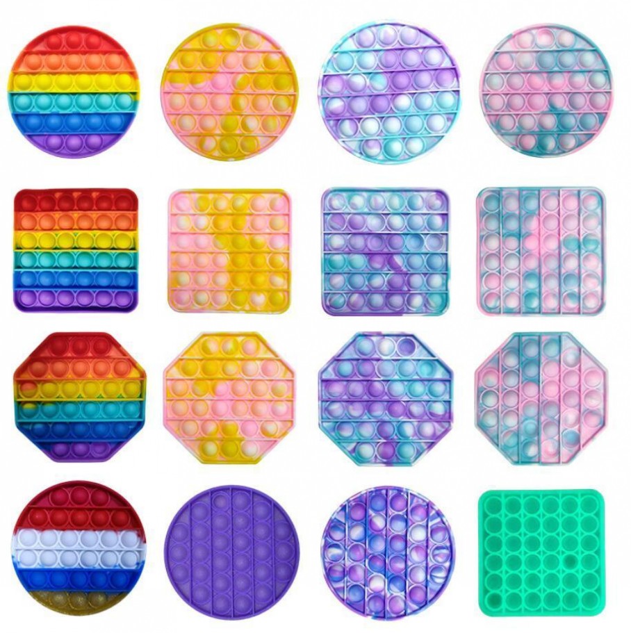 Rainbow Push Bubble Fidget Sensory Toy Party Stress Relief Toys For Kids Birthday Gift
Rainbow Push Bubble Fidget Sensory Toy Party Stress Relief Toys For Kids Birthday Gift