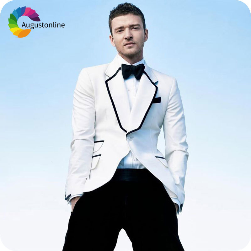 Men's Suits & Blazers Custom Made White Men for Wedding Groom Tuxedo Black Lapel Slim Fit Terno Masculino 2Piece Man Blazer Jacket, Same as image
Men's Suits & Blazers Custom Made White Men for Wedding Groom Tuxedo Black Lapel Slim Fit Terno Masculino 2Piece Man Blazer Jacket, Same as image