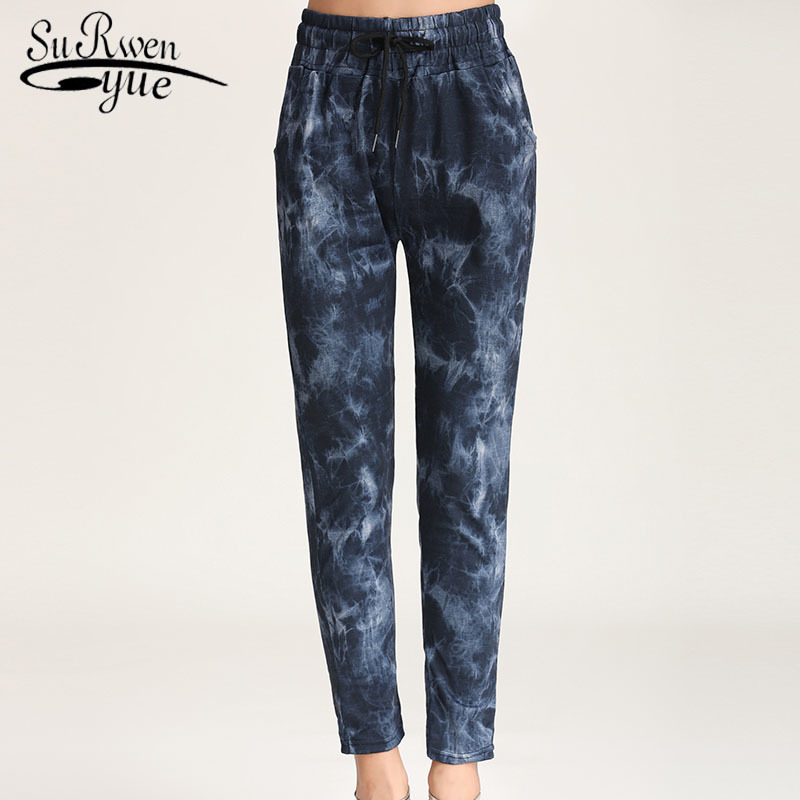 summer fashion long pants High waist Lady Elastic Casual loose thin feet female top 3835 50 210521, Blue
summer fashion long pants High waist Lady Elastic Casual loose thin feet female top 3835 50 210521, Blue