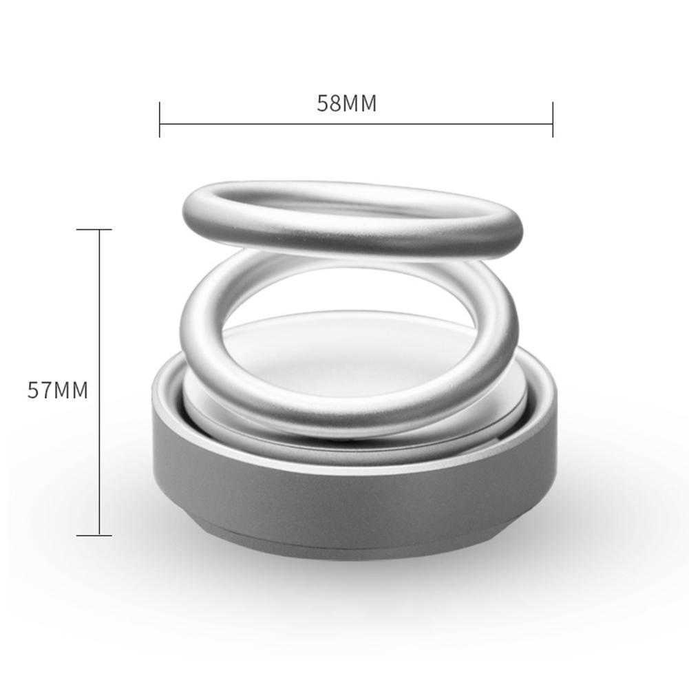 Home Gift Scent Ornament Fragrance Office Decoration Rotating Designed Double Ring Air Freshener Perfume Fashion New Arrive Car