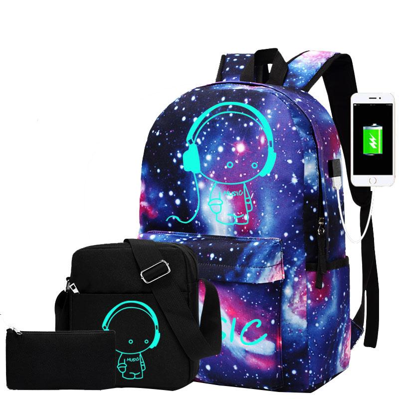 Backpack Women Fashion Starry Sky School Luminous USB Charging Bags For Teenage Girls Backpacks Schoolbag Child, L usb c.
Backpack Women Fashion Starry Sky School Luminous USB Charging Bags For Teenage Girls Backpacks Schoolbag Child, L usb c.