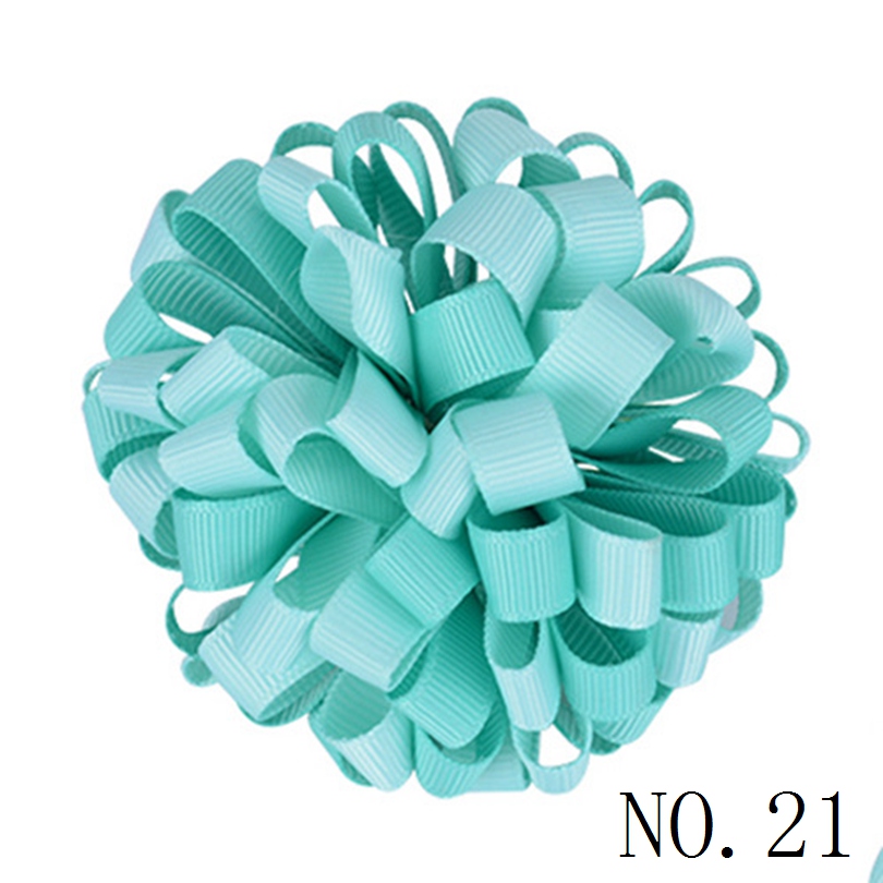 Flowers Balls Loopy Ribbon Bowknot Hair Accessories Bows Clips Girl Kids Ponytail Holde Elastic Hairbands Bobbles Ties Hairpins HD3236