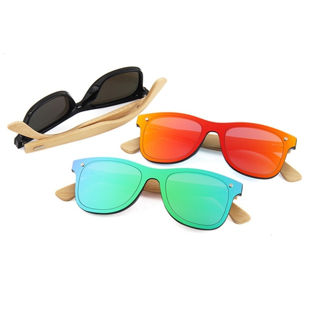 Highend accessories Modern Luxury Colored Lens Mirror Sun Glass Wood polarized Sunglass, Black
Highend accessories Modern Luxury Colored Lens Mirror Sun Glass Wood polarized Sunglass, Black