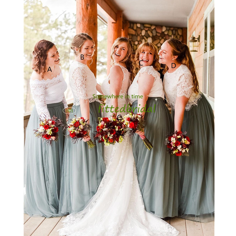 2021 Country Cheap Summer Boho Bridesmaids Dresses Beach Tulle Skirt Long Maid of the Honor Dresses
2021 Country Cheap Summer Boho Bridesmaids Dresses Beach Tulle Skirt Long Maid of the Honor Dresses