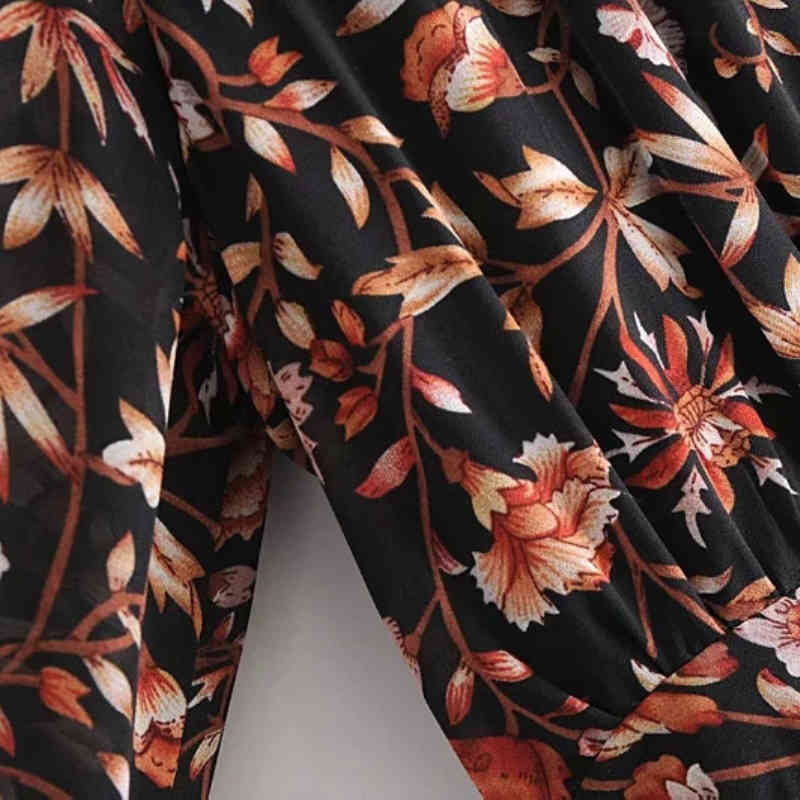 Casual Woman Slim Printed V Neck Chiffon Long Dress Spring Fashion Ladies Vacation es Female Elegant Draped 210515