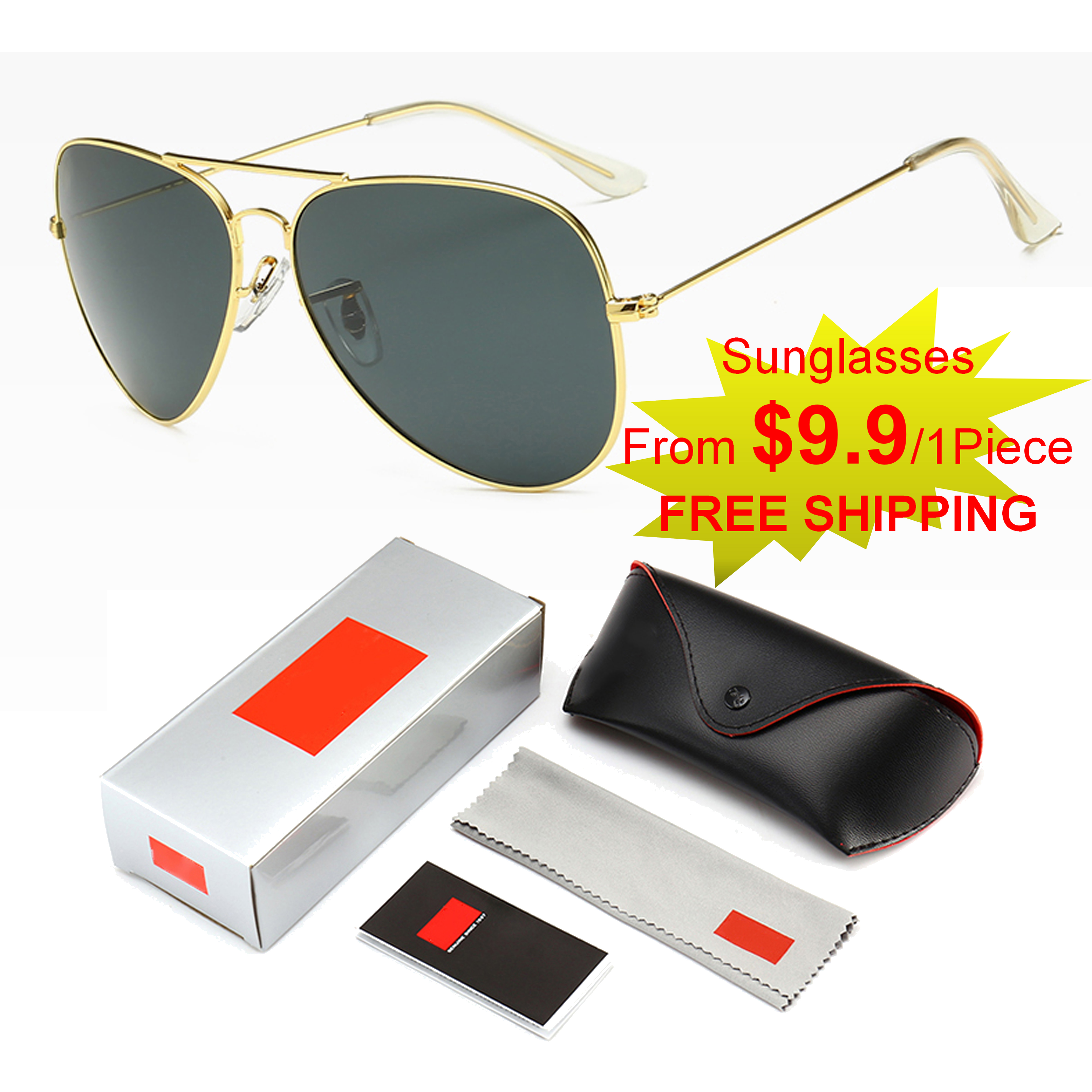 Original Quality Luxury Sunglasses for Man Brand Design Fashion Classic Special Offer Goggle UV400 Polarizing 6Colors Gift Box Set
Original Quality Luxury Sunglasses for Man Brand Design Fashion Classic Special Offer Goggle UV400 Polarizing 6Colors Gift Box Set