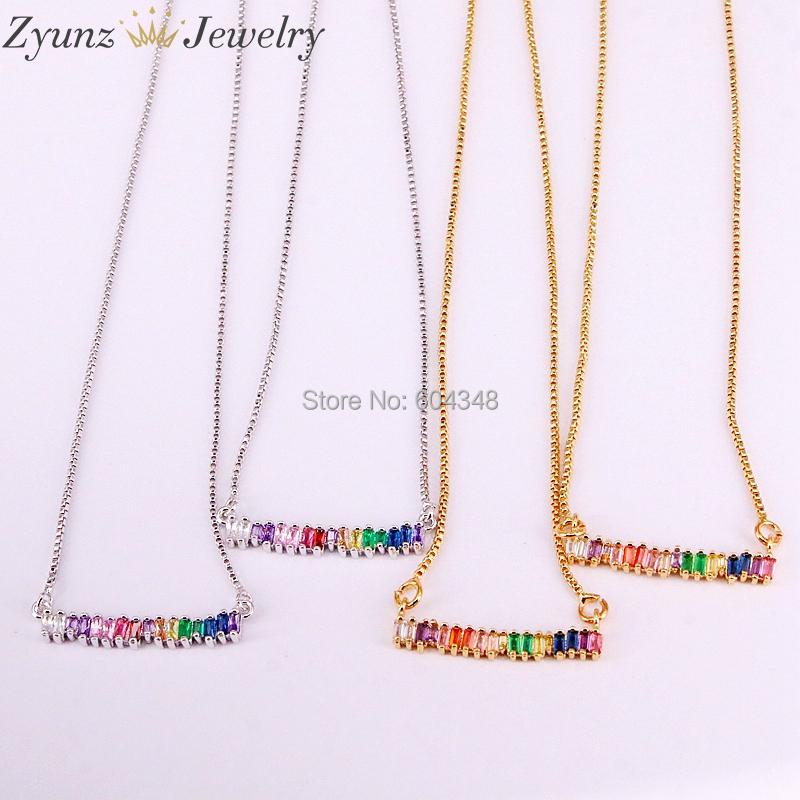 Pendant Necklaces 10PCS ZYZ333-5172 Beautiful Necklace Rainbow Multi Color Cubic Zirconia CZ Crystal For Women Trendy Gifts
Pendant Necklaces 10PCS ZYZ333-5172 Beautiful Necklace Rainbow Multi Color Cubic Zirconia CZ Crystal For Women Trendy Gifts