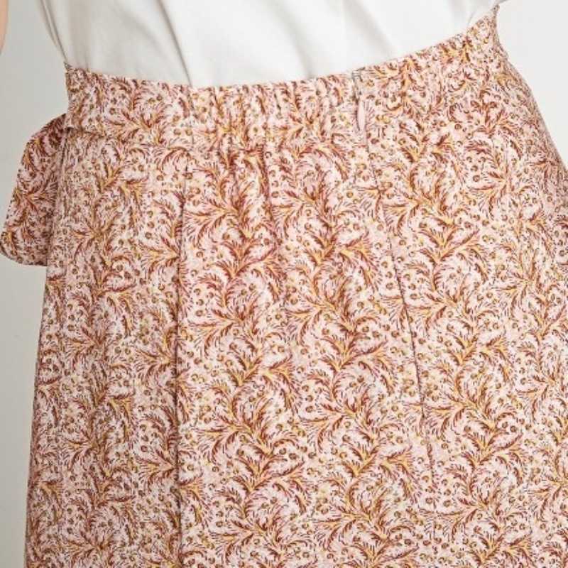 Cute Kawaii Temperament Chiffon Print Long Skirt Summer Japan Style Woman Skirts Trumpet Elegant Office Ladies High Waist Faldas 210525