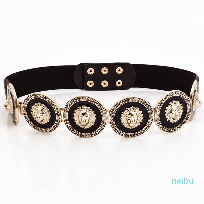 Golden Waist Belts Fashion Women's Party Metal Wide high quality Waistband Female Luxury Designer Ladies Elastic Belt For Dress, Black;brown
Golden Waist Belts Fashion Women's Party Metal Wide high quality Waistband Female Luxury Designer Ladies Elastic Belt For Dress, Black;brown
