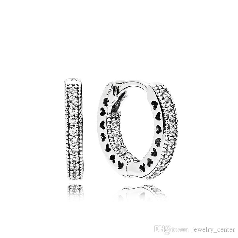 Authentic European 100% 925 Stering Silver Hoop Earring with Clear CZ stone Original box for Pandora Jewelry Women's Christmas Gift, Golden;silver
Authentic European 100% 925 Stering Silver Hoop Earring with Clear CZ stone Original box for Pandora Jewelry Women's Christmas Gift, Golden;silver