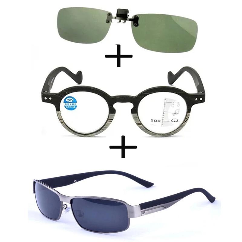Sunglasses 3Pcs!!! Progressive Multifocal Far And Near Reading Glasses For Men Women + Alloy Polarized Sports Clip
Sunglasses 3Pcs!!! Progressive Multifocal Far And Near Reading Glasses For Men Women + Alloy Polarized Sports Clip