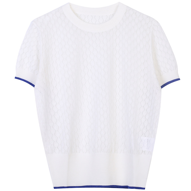 323 2021 Brand Same Style Sweaters Short Sleeve Crew Neck Pullover Blue White Women Clothing Yl, White;black
323 2021 Brand Same Style Sweaters Short Sleeve Crew Neck Pullover Blue White Women Clothing Yl, White;black