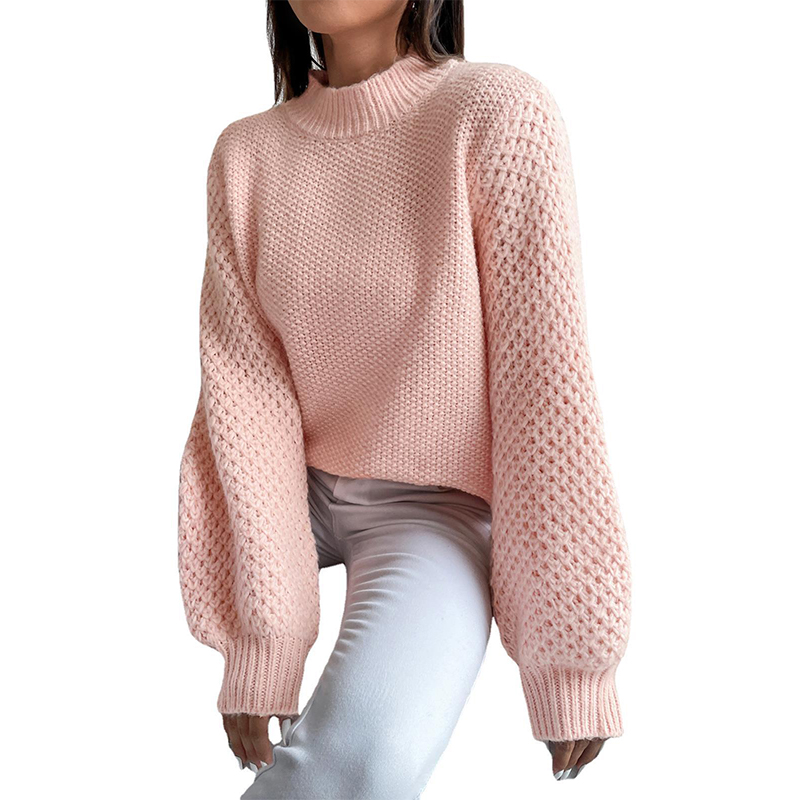 Brand 2021 Autumn Leisure Temperament Pullover Long Sleeve Round Neck Loose Women's Sweater Factory Wholesale, White;black
Brand 2021 Autumn Leisure Temperament Pullover Long Sleeve Round Neck Loose Women's Sweater Factory Wholesale, White;black