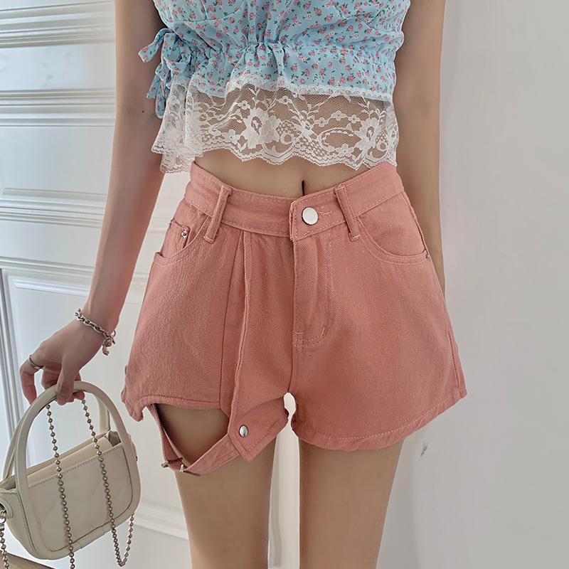 Women' Shorts Summer Women Pink Denim Sexy Wide Leg Hole Sashes Vintage Female Loose Asymmetrical Ladies Casual Jeans
Women' Shorts Summer Women Pink Denim Sexy Wide Leg Hole Sashes Vintage Female Loose Asymmetrical Ladies Casual Jeans