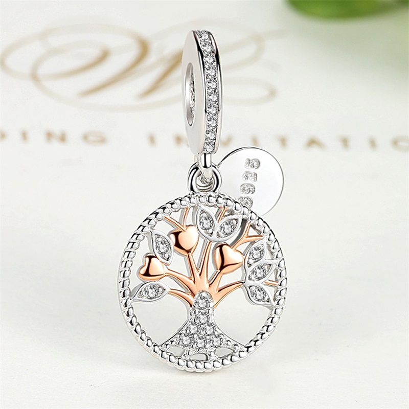 ELESHE Authentic 925 Sterling Silver Family Tree Of Life Charm Gold Bead Fit Original Pandora Charm Bracelet Pendant DIY Jewelry 1222 Q2
ELESHE Authentic 925 Sterling Silver Family Tree Of Life Charm Gold Bead Fit Original Pandora Charm Bracelet Pendant DIY Jewelry 1222 Q2
