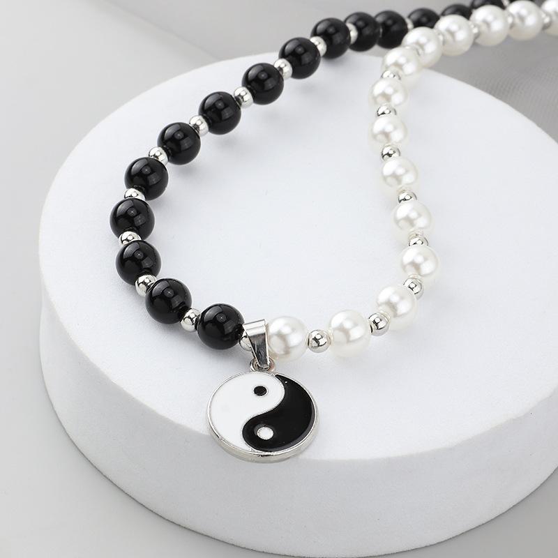 Necklaces For Women Tide Hip-hop Personality And White Pearl Pendant, Yin Yang Tai Chi Bagua Necklace Chain Chokers
Necklaces For Women Tide Hip-hop Personality And White Pearl Pendant, Yin Yang Tai Chi Bagua Necklace Chain Chokers