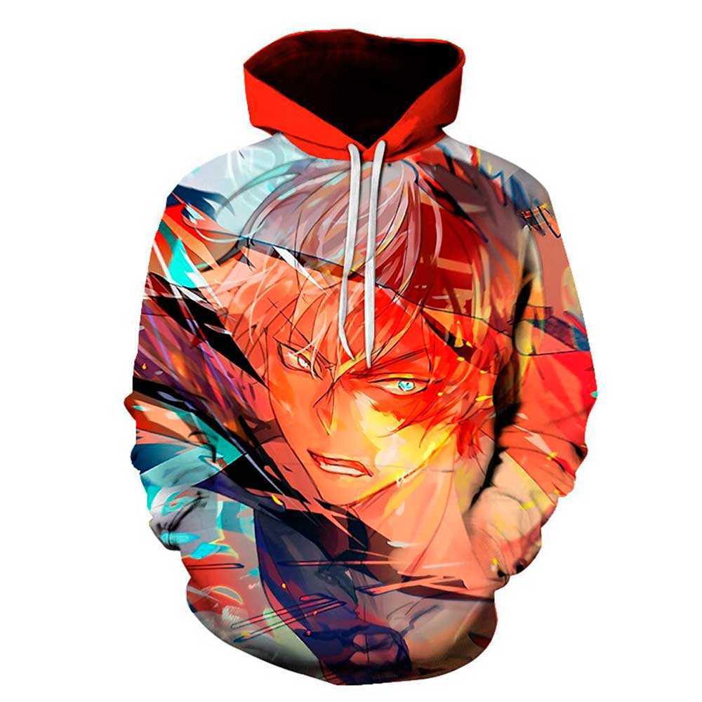 Anime Bakugou Katsuki Cosplay Costume My Hero Academia Hoodie Thin School uniforms Sportswear Sweatshirt Unisex Streetwear Tops Y0804
