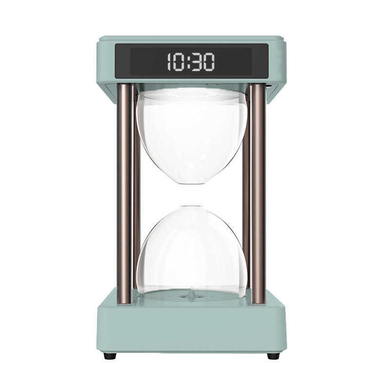 Creative Gift Anti Gravity Floating Levitating Water Drops Time Lamp for Desk Decoration Birthday Home Decor 210811