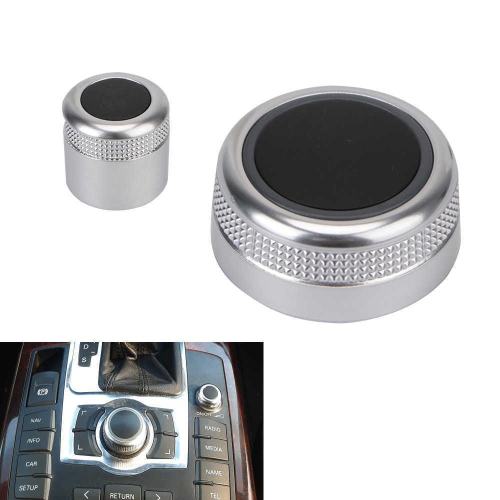 Cover Car Switch 4F0919069 4F0919070 Multimedia MMI Rotary Knob Main Menu Volume Button 2PCS