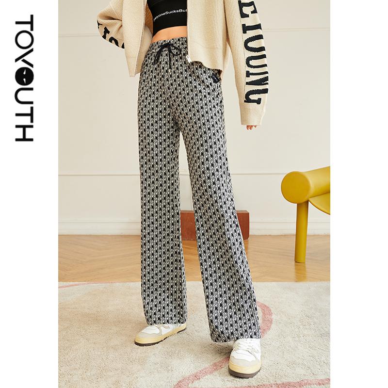 Women's Pants & Capris Toyouth Women 2021 Winter Elastic Waist Slim Bell-bottom Geometric Print Chic Fashion Trousers, Black;white
Women's Pants & Capris Toyouth Women 2021 Winter Elastic Waist Slim Bell-bottom Geometric Print Chic Fashion Trousers, Black;white