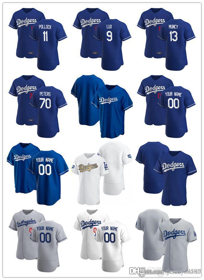 Custom Jersey Mens women youth 9 Gavin Lux 11 AJ Pollock 13 Max Muncy 70 DJ Peters Baseball Jerseys, Blue;black
Custom Jersey Mens women youth 9 Gavin Lux 11 AJ Pollock 13 Max Muncy 70 DJ Peters Baseball Jerseys, Blue;black