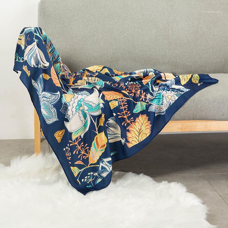 Scarves 90*90cm Square Navy Leaf Print Bandanna Women Scarf Fashion Head Neck Tie Band Professional Neckerchief Wholesale
Scarves 90*90cm Square Navy Leaf Print Bandanna Women Scarf Fashion Head Neck Tie Band Professional Neckerchief Wholesale