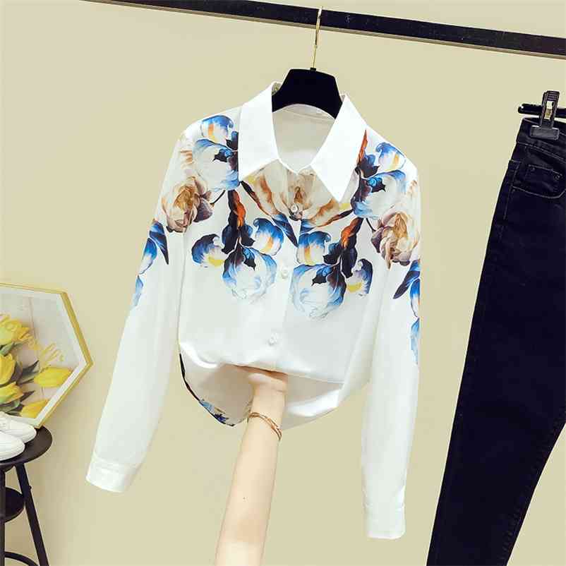 Autumn Shirts Women's Long Sleeves Turn Down Collar Floral Print Shirt Ladies Female Casual Blouse Tops A3737 210519, Beige
Autumn Shirts Women's Long Sleeves Turn Down Collar Floral Print Shirt Ladies Female Casual Blouse Tops A3737 210519, Beige