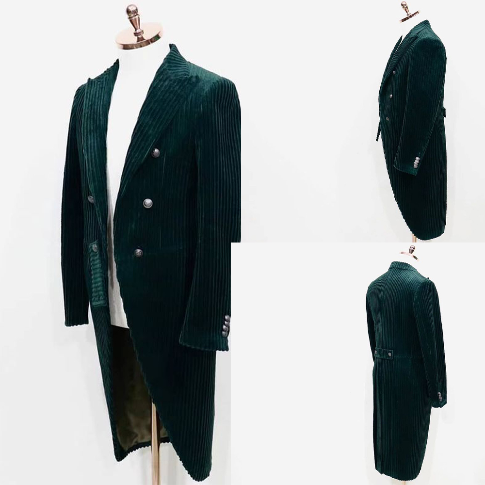 Hunter Green Men Tuxedos One Piece Business Suit Custom Made Casual Coat Office Outfit Wedding Suits