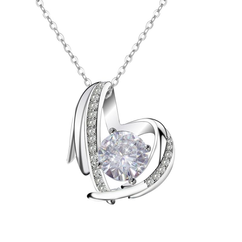 Chains Gift Peach Pendant Jewelry Couple Diamond Love Heart For Women Necklace Necklaces & Pendants, Silver
Chains Gift Peach Pendant Jewelry Couple Diamond Love Heart For Women Necklace Necklaces & Pendants, Silver