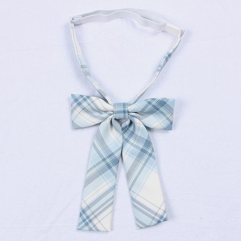 Clothing Sets Japanese School Girls High Waist Pleated Skirts Blue Plaid Women Dress Long/Short Sleeve JK Uniform