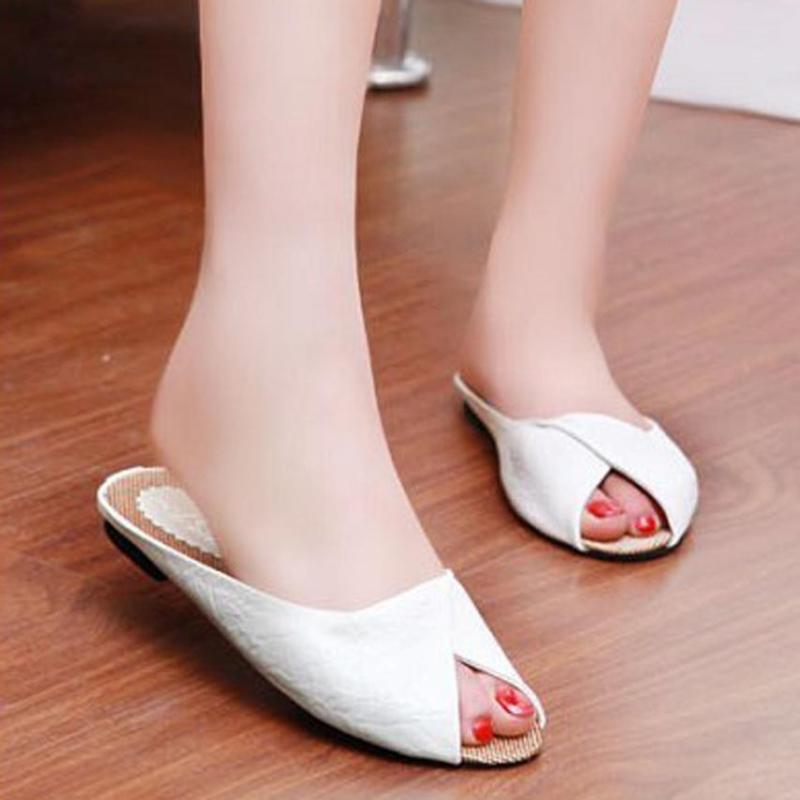 Women's Summer Sandals Shoes Peep-toe Low Roman Ladies Flip Flops Women Slippers 4.16, Black
Women's Summer Sandals Shoes Peep-toe Low Roman Ladies Flip Flops Women Slippers 4.16, Black