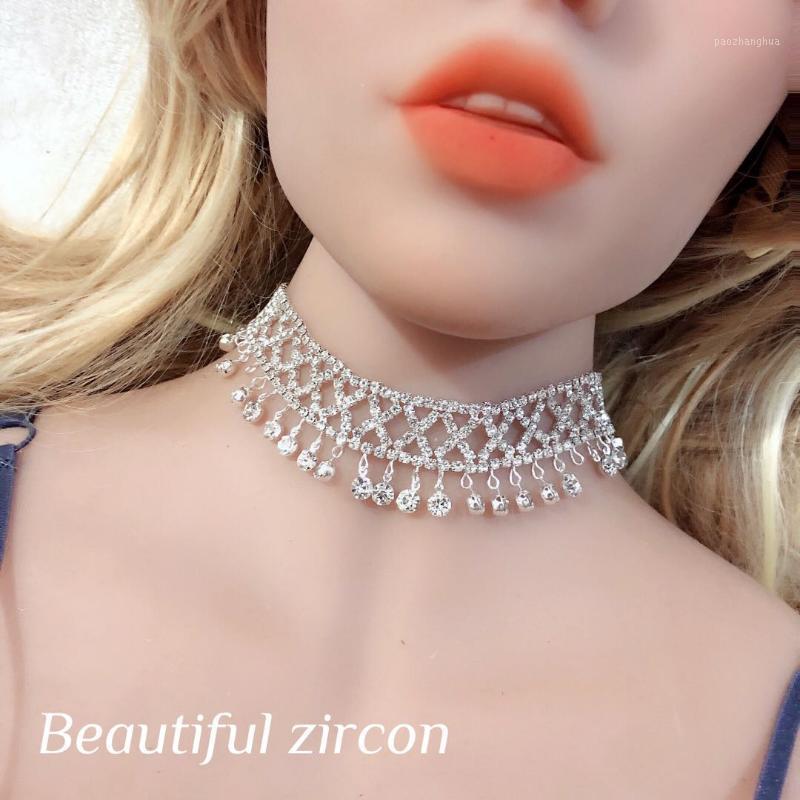 Chains Fashion Women's Sparkle Rhinestone Tassel Zircon Necklace Adjustable Length Exquisite Crystal Geometric Jewelry, Silver
Chains Fashion Women's Sparkle Rhinestone Tassel Zircon Necklace Adjustable Length Exquisite Crystal Geometric Jewelry, Silver