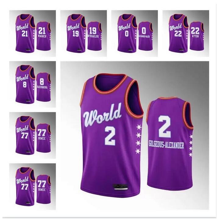 Men's World Team RJ Barrett Rui Hachimura Luka Doncic Shai Gilgeous-Alexander Rising Star Jersey, Gold
Men's World Team RJ Barrett Rui Hachimura Luka Doncic Shai Gilgeous-Alexander Rising Star Jersey, Gold
