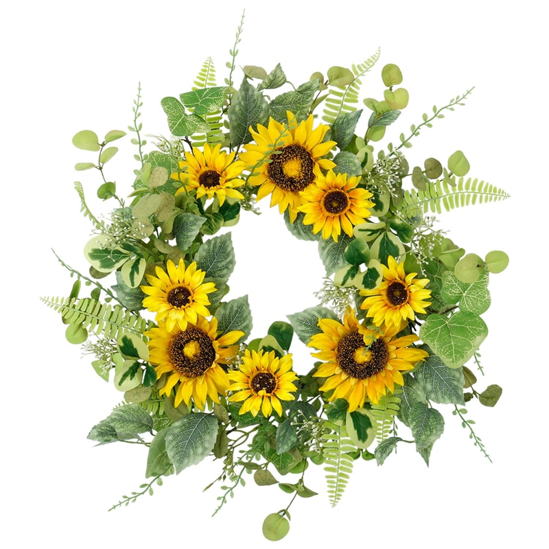 22-inch decorative flowers artificial sunflower plant garland home office party holiday spring and summer cottage decor, Yellow
22-inch decorative flowers artificial sunflower plant garland home office party holiday spring and summer cottage decor, Yellow