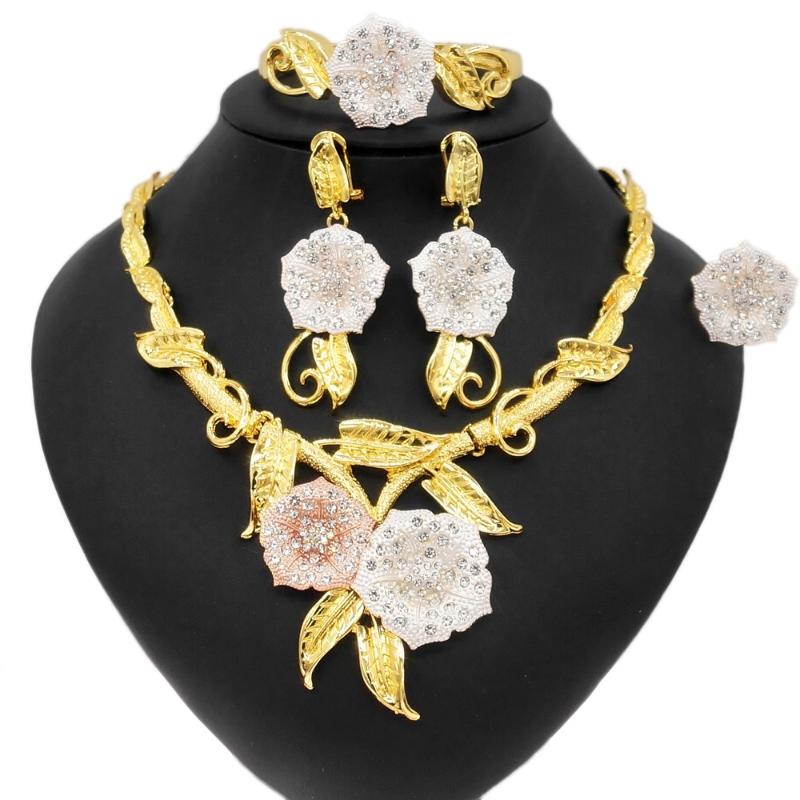 earrings & necklace yulaili summer fashion flower jewelry set and african woman girl wearing exquisite bracelet sets gifts, Silver
earrings & necklace yulaili summer fashion flower jewelry set and african woman girl wearing exquisite bracelet sets gifts, Silver
