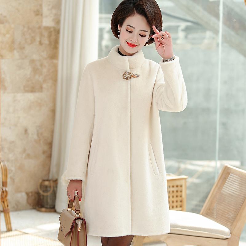 Women's Fur & Faux Fashion Autumn And Winter Imitation Water Velvet Jacket Dress In The Long Coat, Black
Women's Fur & Faux Fashion Autumn And Winter Imitation Water Velvet Jacket Dress In The Long Coat, Black