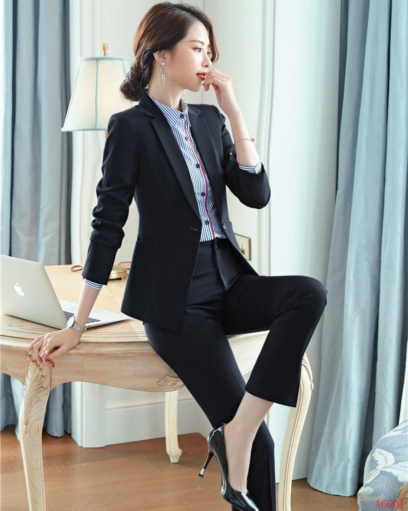 Women' Suits & Blazers Formal Ladies Black Blazer Women Business With Pant And Jacket Set Work Wear Office Uniform Design Styles
Women' Suits & Blazers Formal Ladies Black Blazer Women Business With Pant And Jacket Set Work Wear Office Uniform Design Styles