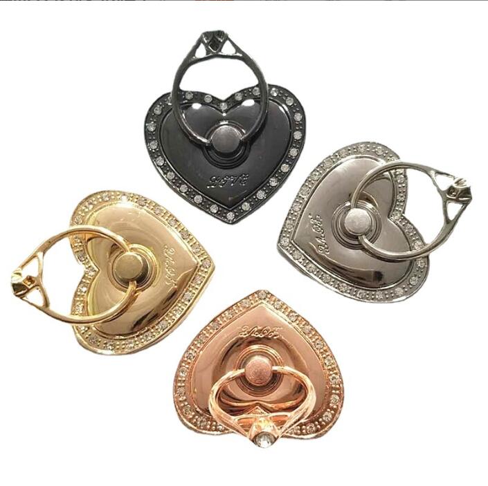 360 Degree Finger Ring Holder Diamond Heart-shaped Metal Bracket Mobile Phone Holders Bracket for Iphone 7 8 X Samsung S8 note 8, Mixed color
360 Degree Finger Ring Holder Diamond Heart-shaped Metal Bracket Mobile Phone Holders Bracket for Iphone 7 8 X Samsung S8 note 8, Mixed color