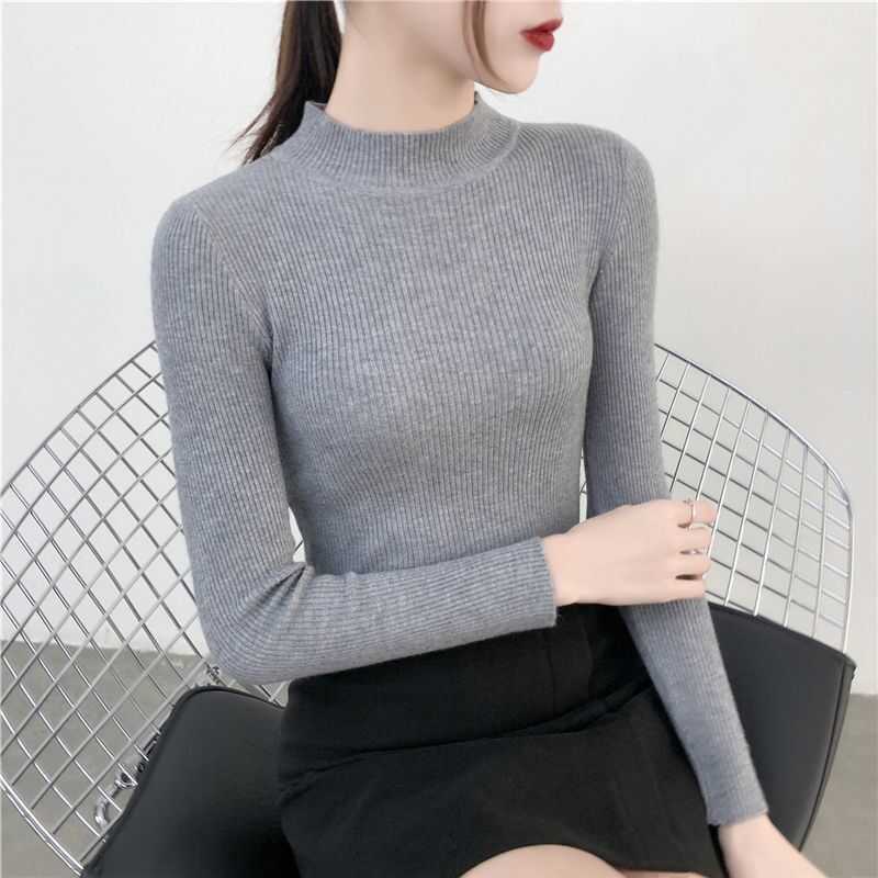 Autumn Long Sleeve Women Turtleneck Sweater Knitted Pullover Winter Solid Elasticity Slim Streetwear Jumper Tops Sweaters Female 210526, Yellow
Autumn Long Sleeve Women Turtleneck Sweater Knitted Pullover Winter Solid Elasticity Slim Streetwear Jumper Tops Sweaters Female 210526, Yellow