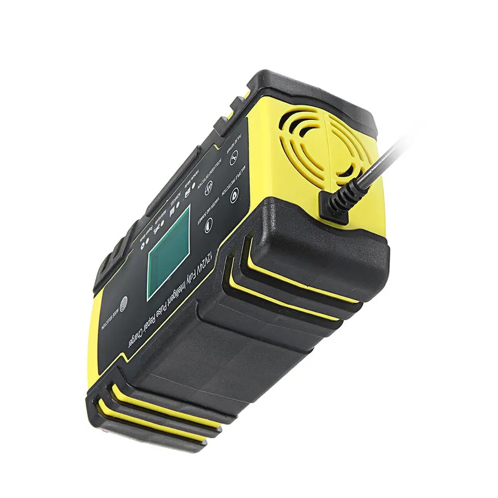 Digital LCD Display 8A/4A Touch Screen Pulse Repair Battery Charger For Car Motorcycle Lead Acid Agm Gel Wet